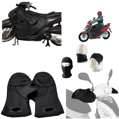 Compatible avec Yamaha X-Max 125 ABS Couvre-Jambes Tablier Impermeable Couverture Thermique+Couvre-Main en NÉOPRÈNE Universel pour Scooter Pluie ET ??Froid