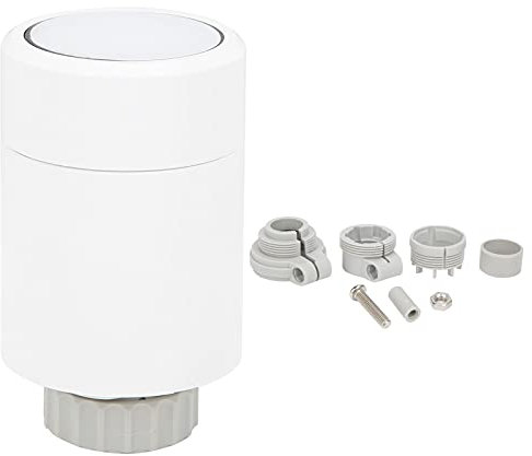 Luqeeg Thermostatic Radiator Valve, Smart Radiator Thermostat Valve, Digital Heating Temperature Controller Supporting APP Remote Control, Smart Radiator Valve for Zigbee