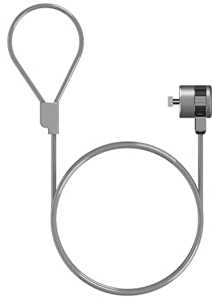 AISENS Cable de Seguridad con Cerradura de Llave para Ordenador. Monitor. Portatil 1.5 m