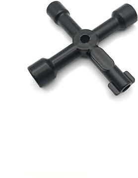 4 Way Utility Key, Radiator Key, Gas Meter Box Key, Panel Key, Service Utility Key, Gas Key for Meter Reading, Triangle Key, Meter Cupboard Key, Electric Meter Box Key, Panel Key Multi Tool (Black)