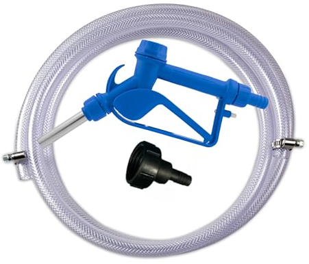 MYPURECORE AD-Blue/Diesel Fuel Kit with IBC Tank Adapter – 3m Reinforced Hose and Clips, Corrosion-Resistant S60x6 Outlet – Ideal for Adblue, Antifreeze, Oil Dispensing