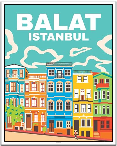 BLN PRINT Istanbul Balat (1) - Vintage Travel Poster