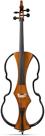 GEWA E-Cello Novita 3.0-4/4 – elektronisches Cello mit Carbonrahmen, Massivholz-Korpus und Preamp-System, goldbraun, Made in Germany