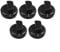 Pomos de control universales negros, perilla de estufa de gas de 8 mm de agujero, perillas universales de superficie de gas resistentes a la temperatura para marcas de agujeros de 8 mm y modelos de