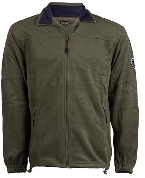 COVERI VIALE MORIN Felpa Uomo in Pile Full Zip, Verde XXL