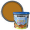 SAVING HUB Fence Paint 5L - Garden Shed Paint, Furniture Paint - Outdoor Exterior Wood Paint - Used On Rough Swan & Smooth Planed Wood - Sheds & Fences Life Plus - Dry in 4 Hours (Harvest Gold)