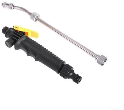 1 lavadora de alta presión 2 en 1 con botella, de alta presión, para coche, boquilla desmontable para limpiar aceras sucias, cubierta de madera, (40 cm)