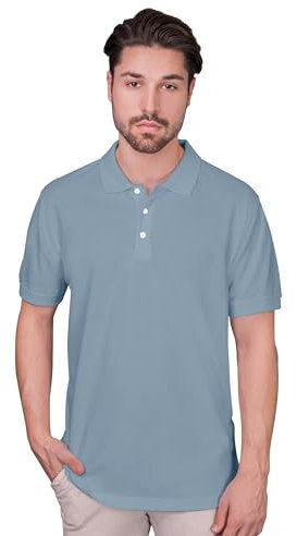 HRM Herren Heavy Performance M Polohemd, Sky Blue, XXL