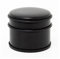Chunky Round Black Doorstop | Stainless Steel Rubber Door Stop | Heavy Duty Door Stopper with Bumper - 9x8cm