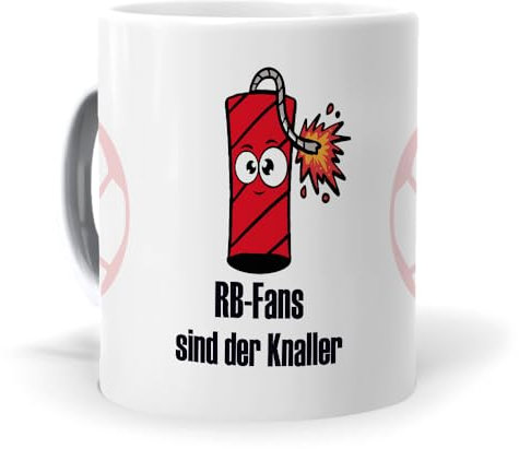 mundohuevo Originelle Fußballtasse, Frühstückstassen für RB Leipzig-Fans | Originelles Geschenk für Fußballfans | Fußballartikel | RB Leipzig