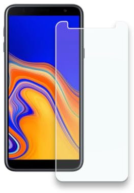 Protecteur d’écran pour Samsung Galaxy J4 Plus/Galaxy J4 + Film de protection en verre trempé HD 9H Dureté Étui Friendly Installation facile Anti rayures sans bulles (1 pièces)