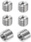 LEEQ 6pcs adaptadores de rosca para trípode de cámara, adaptador de rosca de 1/4 a 3/8 de rosca de trípode, tornillo de la tuerca del convertidor para la cámara de vídeo trípode monopod