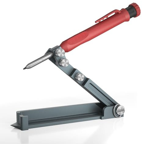 DUDUXI Multifunctional Scribing Tool, Construction Pencil Carpenter Scribe Tool DIY Woodworking Scribe Tool Contour Gauge Scriber Line Maker Measuring Tool Scribing Compass for Wood