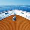 ROMYIX Boat Flooring EVA Foam Teak Decking Floor Sheet, Self-Adhesive Flooring Non-Slip Synthetic Decking Sheet for Marine Yacht RV Boat Flooring Mats,106x35''