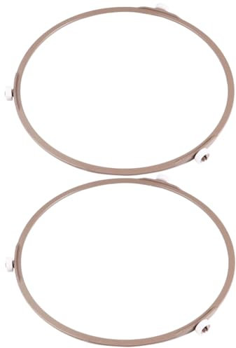 PRETYZOOM 2 Juegos Soporte De Rodillo Para Bandeja Anillo De Rueda Para Bandeja Anillo Giratorio Para Plato Giratorio Para Microondas Accesorios Para Horno Microondas Anillo De 2 piezas * 2