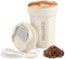 Taza de Café Para Llevar - Termo de Acero Inoxidable 450ml - Vaso Térmico para Café - Taza Aislante Al Vacío A Prueba de Fugas con Tapa - Coffee Mug (Blanco)