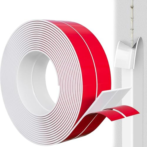 Rusoz Protection Angle Mur Souple Autoadhésive 2cm x 3.3m, Protection Bord de Table Flexible, Etanche, Décorative, Bande de finition en PVC pour cuisine, salle de bain(Blanc)