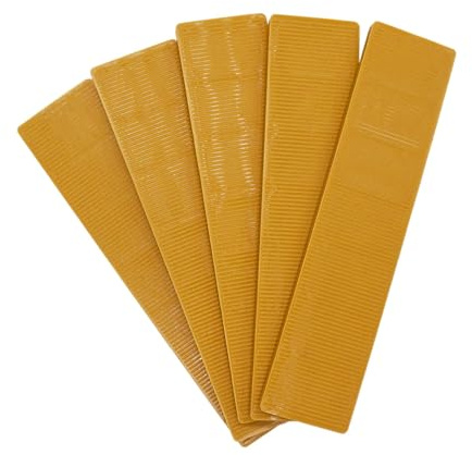 SKIR'CO Lot de 20 cales plates en plastique de 4 mm pour vitrage 22 x 100 mm