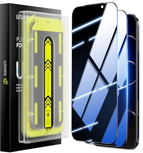 WSKEN für iPhone 15 Pro Max für Panzerglas Sichtschutz - [Auto Dust-Elimination][24°Anti Spy] 9H Härte Privacy Schutzfolie Full Screen Displayschutz Folie,Anti Fingerabdruck,Bläschenfrei,2 Stück