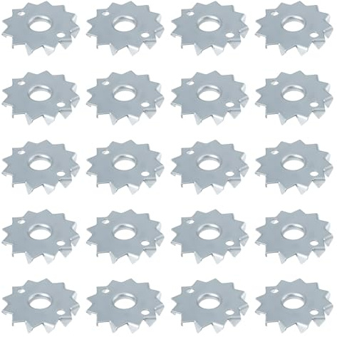 Create idea 20 Stück Scheibendübel Holzverbinder Einseitig Anschraubbar 48 X 12 Mm für die Verbindung von Balken Und Holzrahmen