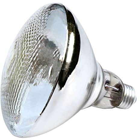 57lilina 250W Thickened Infrared Heat Lamp Bulb for Poultry, Reptiles & Pet | Promotes Pet Health for Chicks, Puppies, Tortoises, Poultry, Warm Durable for Terrariums, Brooders, Whelping Box, White