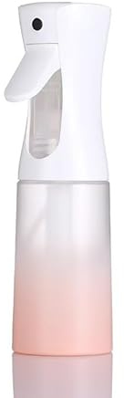 ZALUJMUS Ultra Fine Mist Spray Bottle, 200ml Continuous Sprayer, Plastic Reusable Container for Hair, for Hair, Cleaning, Gardening (Gradient Pink)