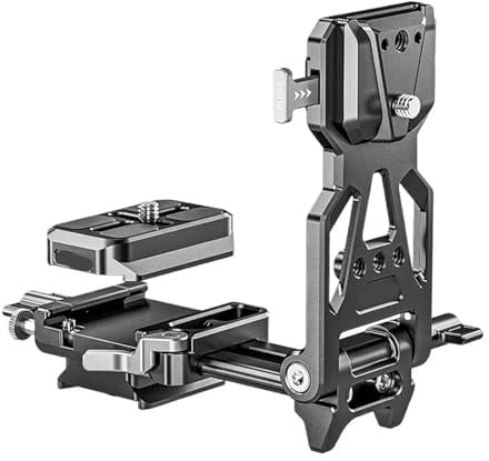 Compatible for NEEWER, Foldable V Mount Battery Plate with Arca Baseplate for RS3 RS4 Gimbal & Tripod