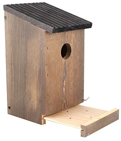 Luqeeg Nichoir en Bois, Nichoir à Oiseaux, Magnifique d'accessoires de Jardin avec Abris Sûrs, Idéal pour la Décoration Extérieure du Jardin et de la Maison