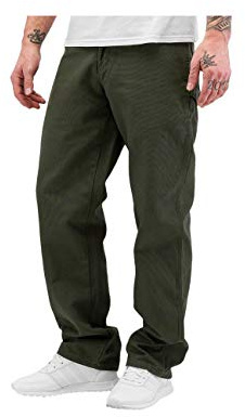 Dickies Men's Relaxed Fit Straight-Leg Duck Carpenter Jean, Moss, 30W x 32L