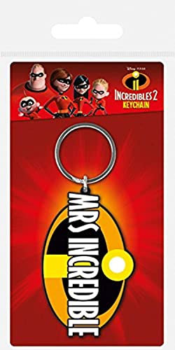 Disney Porte-clés en Caoutchouc « Mrs Incredible 2 », Multicolore, 4,5 x 6cm