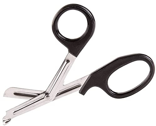 Briggs Trauma Shears, Bandage Scissors, Nursing Scissors, Utility/Paramedic Precision Cut Shears, 7.5 Inch, Black