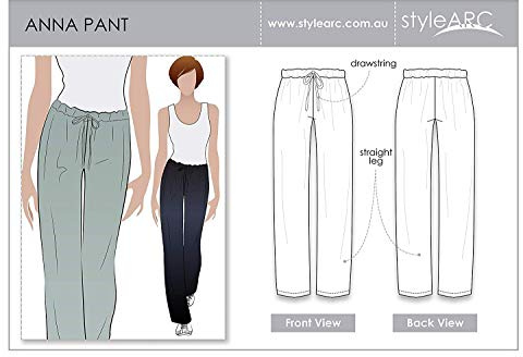 Style Arc Sewing Pattern - Anna Pant (Sizes 04-16)