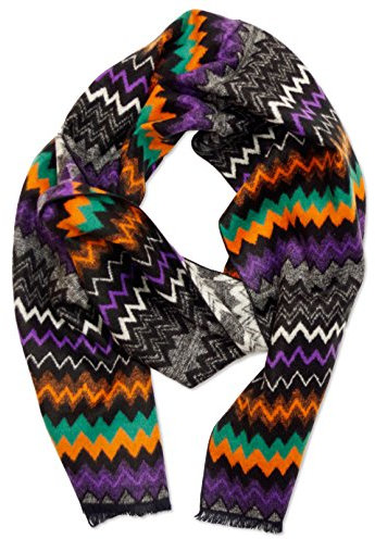 Posh Gear Herren Seiden Schal Wave-classic, orange aus 100% Seide