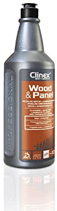 Clinex Holzboden Reiniger WOOD & PANEL 1 L - Effizient Laminatreinigerm und Parkettreiniger - Laminatreiniger - Holzreiniger - Laminat Pflege/Bodenreiniger & Bodenpflege