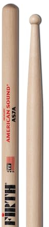 Vic Firth - Bacchette per Batteria Serie American Sound® - 7A - Punta Tonda di Legno