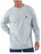 Carhartt Men's Workwear Jersey Pocket Long-Sleeve Shirt K126 (Regular and Big & Tall Sizes) - Grey - XL