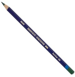 Derwent Inktense Permanent Watercolour Single Pencil, Beech Green (1510), 4mm Premium Core Strength, Water-Soluble, Ideal for Drawing, Colouring & Painting on Paper & Fabric, Professional Quality (2301882)