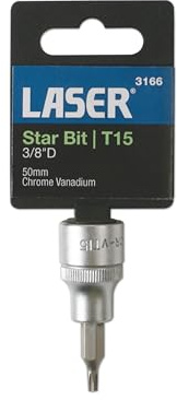 Laser 3166 Star Socket Bit 3/8 D T15