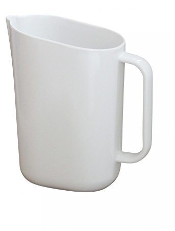 APS 83428 Kanne, 14 x 10cm, H: 22cm Melamin, weiß, 2 Liter