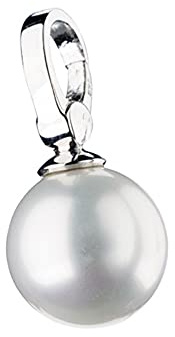 Giorgio Martello Milano Charm Muschelkernperle, Silber 925 Weiss, Onesize 925 Sterling Silber