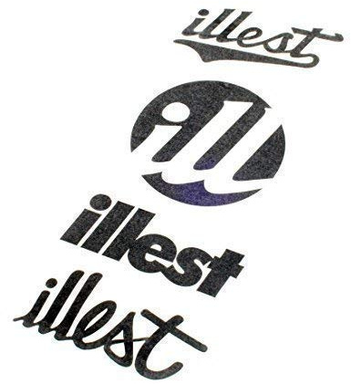 Fatlace ® Illest ill Sticker Aufkleber Tuning Dub (Illest (Oben), schwarz)