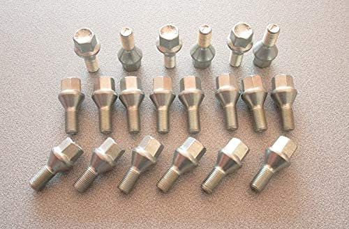 Kit 20 bulloni ruota Compatibili con Alfa Romeo Mito Giulietta GT 156 147 ruote cerchi in acciaio e in lega Farad