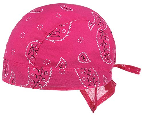 Lipodo Classic Pattern Kinderbandana - Bandana Kinder - 51-55 cm - Kopftuch aus Baumwolle Frühjahr/Sommer - Sommerbandana pink One Size