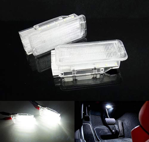 2x LED Interior Footwell Door Glove Box Trunk Boot Light White For C3 C4 C5 C6 DS3 DS4 Xantia 206 207 307 308 3008 407 5008 RCZ
