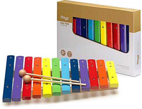 STAGG XYLOPHONE 12KEYS RAINBOW COLOR