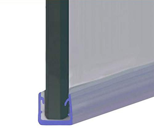 Shower Seal for Screens, Doors or Panels | Fits 8mm Glass | U Shaped Seal to Cap The Edge of The Glass | 80cm, 90cm, 140cm or 2m Long | SEAL025 (90cm)