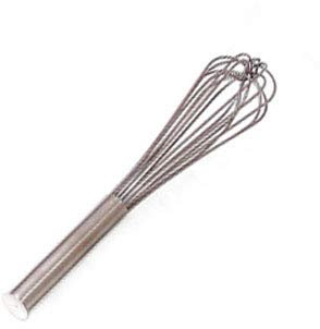 45cm Stainless Steel Heavy Duty 8 Wire Whisk, Silver by Chabrias LTD