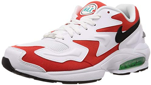 Nike Air Max2 Light, Men's Track & Field Shoes, Multicolour (White/Black/Habanero Red/Cool Grey 101), 9 UK (44 EU)
