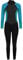 Mountain Warehouse Langer Damen-Neoprenanzug - Körper: 2.5mm, UPF 50+, Konturfit, verstellb. Ausschnitt, hält Körperwärme, einteilig Dunkel Aquamarin Damengröße EU 40-42