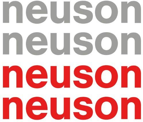 myrockshirt 4 x neuson Aufkleber Sticker Bagger Excavator ca.30cm Aufkleber Autoaufkleber Sticker Decal ohne Hintergrund UV&Waschanlagenfest